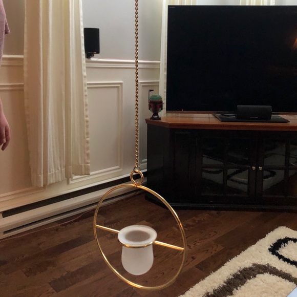 Partylite gold metal hanging candle - Picture 7 of 7